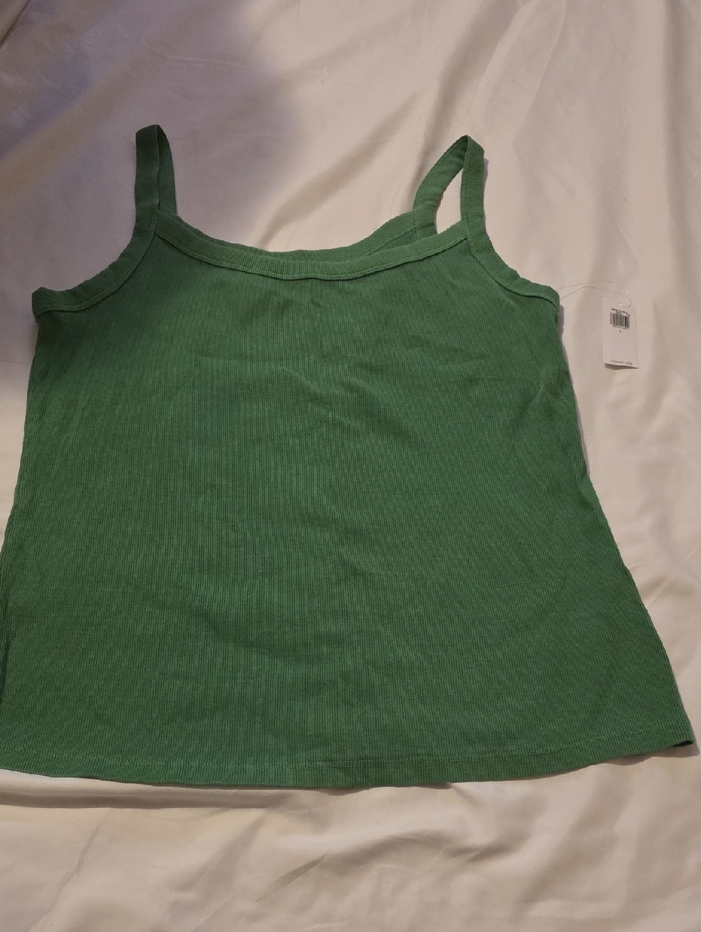 ❣️4 For $20❣️ Green Ribbed Tank Top - Women Size Large